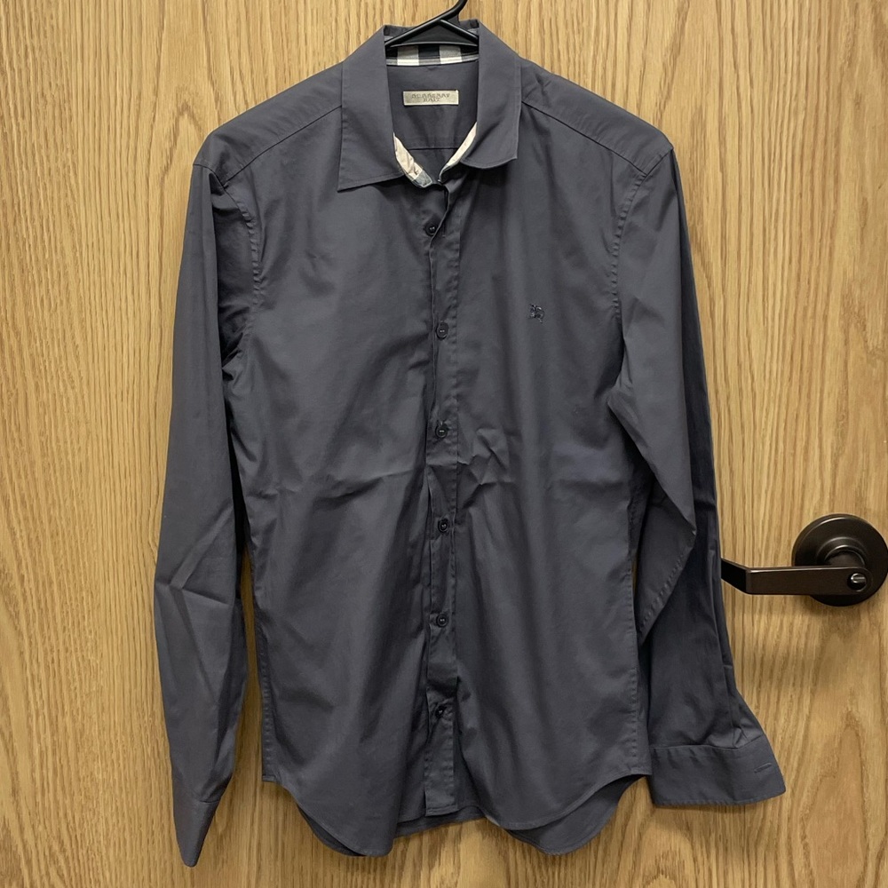 Burberry Brit Gray Button Down Shirt
